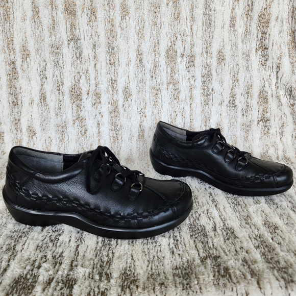 Ziera "Allsorts" Super Support Black Leather Sneaker Shoes | Women's Size 39.5 - Picture 7 of 12